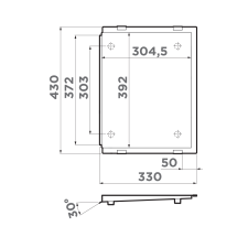 Крыло для мойки Omoikiri RE-01 GM