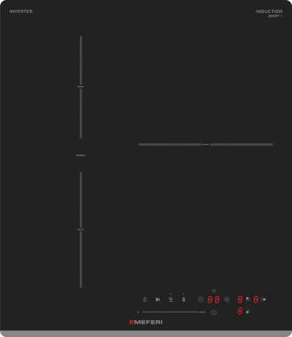 Варочная панель индукционная с инвертором MEFERI MIH453BK COMFORT PLUS