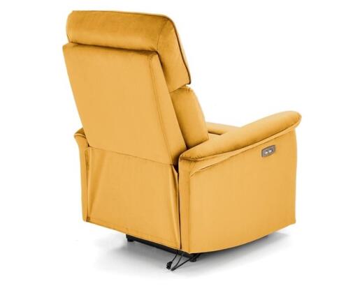 Кресло HALMAR SEMIR раскладное, горчичный