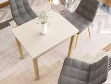 Стол обеденный SIGNAL FLIP кашемир/дуб кремона 80-160/80