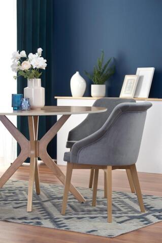 Стол обеденный HALMAR NICOLAS дуб натуральный/дуб натуральный 120