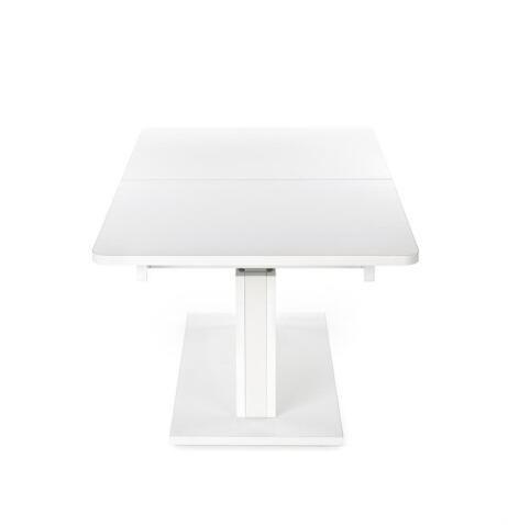 Стол-трансформер HALMAR BUSETTI раскладной, белый мат/белый мат, 126-167/70/56-74