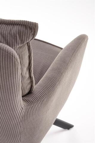 Стул HALMAR K528 серый/черный, поворотный