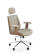 Кресло компьютерное HALMAR TIMBER бежевый/орех