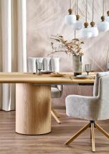 Стол обеденный HALMAR EVEREST дуб натуральный 200-300/100