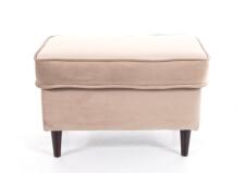 Пуф SIGNAL RON Velvet Bluvel 40 темно-бежевый/венге (P)