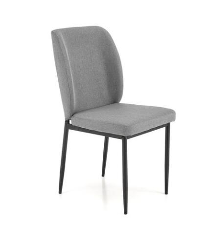 Комплект HALMAR JASPER (стол + 4 стула) серый/черный