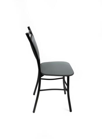 Стул ВВР Мажор серый/черный, экокожа