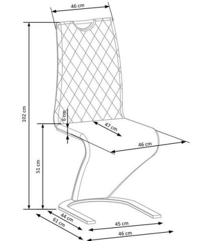 Стул HALMAR K442 горчичный