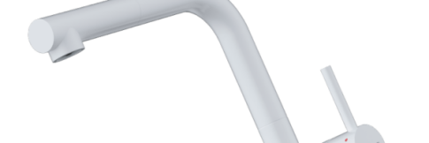 Смеситель для кухни Omoikiri Takamatsu S PW pure white