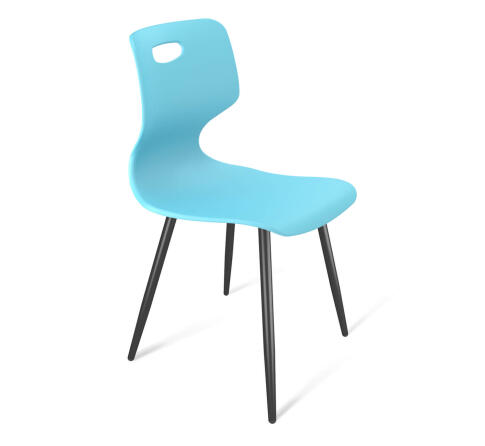 Стул Sheffilton SHT-ST58/S95-1 a5-7 голубой/черный муар