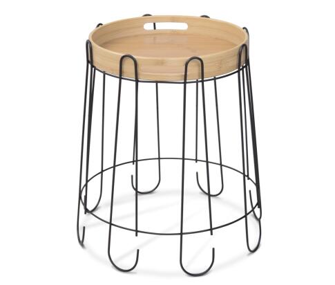 Стол журнальный Sheffilton SHT-CT26 артикул Сж-118 прозрачный лак/черный муар