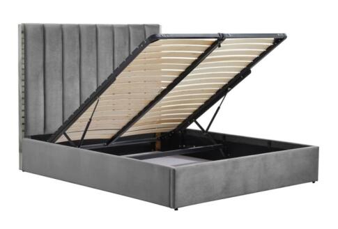 Кровать HALMAR PALAZZO серый/серебристый, 160/200