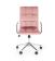 Кресло компьютерное HALMAR GONZO 4 розовый/хром