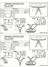Стол обеденный SIGNAL OLIVIA темный орех/темный орех 106-141/106