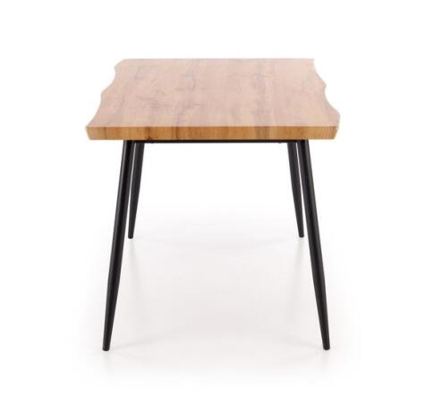 Комплект HALMAR DICKY (стол+ 4 стула) натуральный/черный/серый