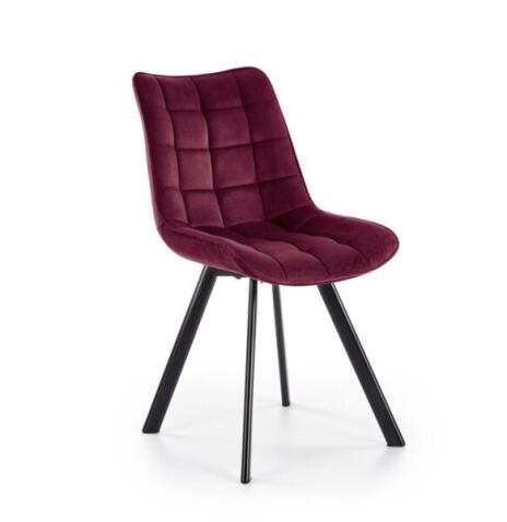 Стул HALMAR K332 бордовый/черный