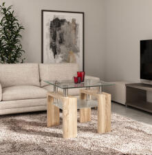 Стол журнальный HALMAR DIANA H KWADRAT дуб сонома, 60/60/55