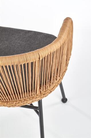 Стул HALMAR K400 натуральный/серый