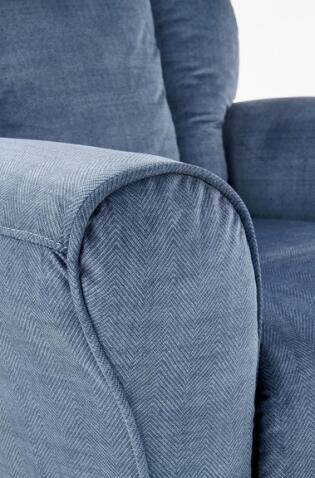 Кресло HALMAR BARD раскладное, темно-синий/натуральный