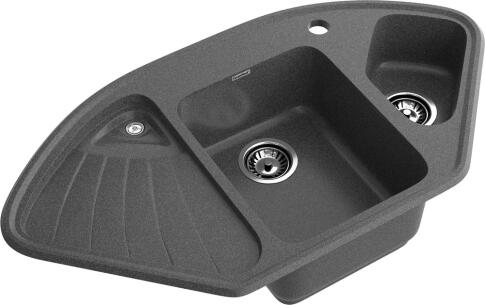 Кухонная мойка GRANFEST CORNER C-1040E графит