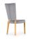 Стул HALMAR ROIS дуб медовый/серый