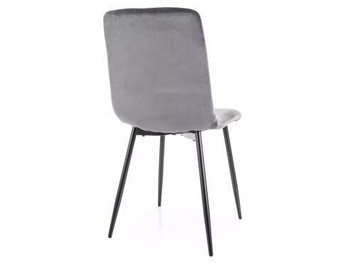 Стул SIGNAL DAREN Velvet Bluvel 14 серый/черный