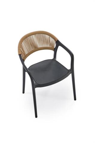 Стул HALMAR K582 черный/натуральный