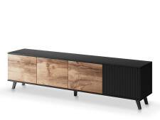 Тумба под теле/видео аппаратуру HALMAR RANDOM RTV-3 200 дуб вотан/черный