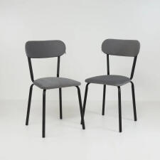 Стул ВВР Моне пепельно-серый, велюр (2 шт)