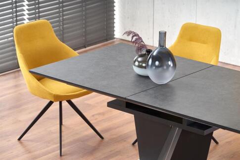 Стол обеденный HALMAR SALVADOR темно-серый 160-200/90