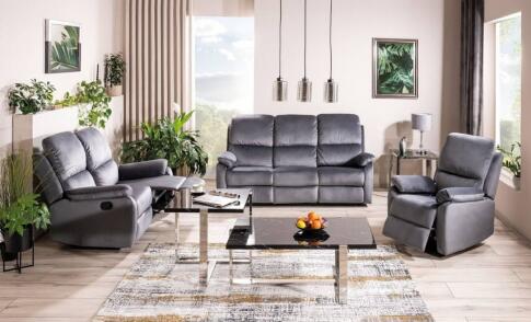 Диван SIGNAL SPENCER 2 Velvet Bluvel 14 раскладной, серый