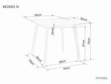 Стол обеденный SIGNAL MOSSO III дуб/дуб 80/75