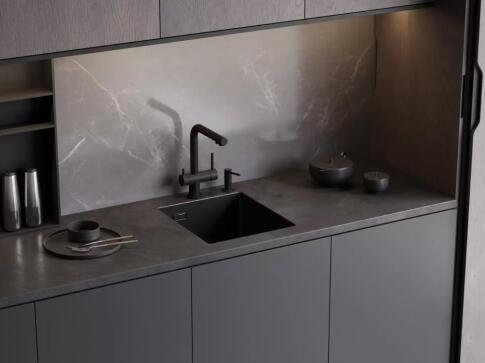 Кухонная мойка из нержавейки Omoikiri Akisame 41-GB графит