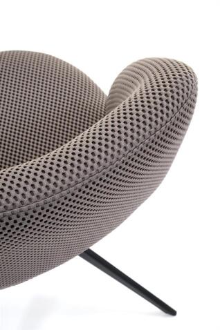 Стул HALMAR K546 серый/черный, поворотный