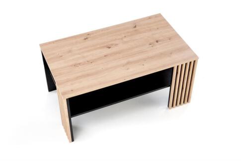 Стол журнальный HALMAR FEMINA дуб артизан/черный