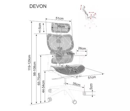 Кресло компьютерное SIGNAL DEVON черный