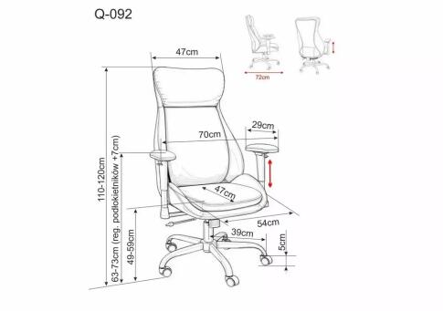 Кресло компьютерное SIGNAL Q-092 черный/черный