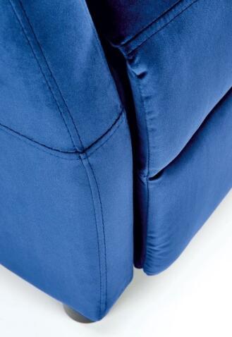 Кресло HALMAR FELIPE 2 раскладное, темно-синий/венге