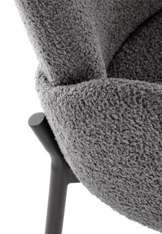 Стул HALMAR K477 серый/черный