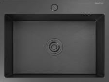 Кухонная мойка из нержавеющей стали GRANFEST METAL 6045 PVD графит