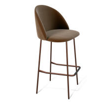 Стул барный Sheffilton SHT-ST35/S29 артикул СТ-297 кофейный ликер/медный металлик