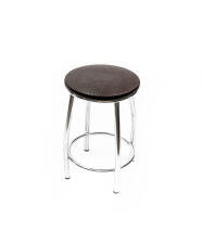 Табурет ВВР Премиум шоколад крокодил/хром, экокожа