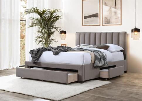 Кровать HALMAR GRACE бежевый, 140/200