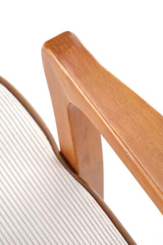 Кресло HALMAR PASTORE светло-серый/светлый орех