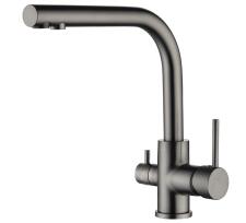 Смеситель AquaSanita Akvaduo 2663 L-T graphite