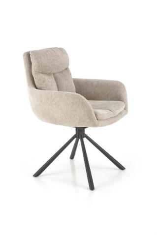 Стул HALMAR K495 бежевый/черный, поворотный