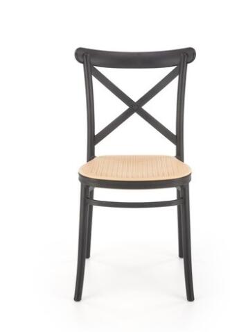 Стул HALMAR K512 черный/коричневый