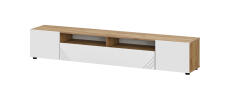 Тумба для ТВ NN Мебель (МС Байкал К) Дуб Золотой/Белый матовый (SAFE)