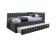 Кровать SIGNAL ALFIE Velvet Bluvel 14 темно-серый, 120/200